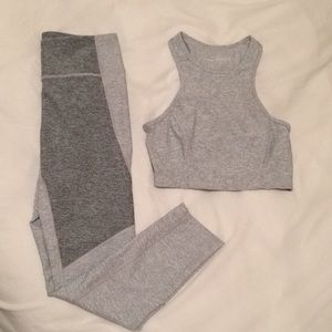 Outdoor Voices Athena Crop Top and Warm-Up Legging